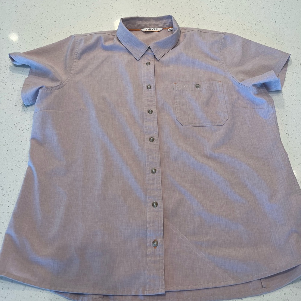 COPY - Women’s Tech Chambray Short-Sleeved Work Shirt XL